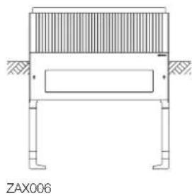 HAGER ZAX006 - Eingrabsockel - 1