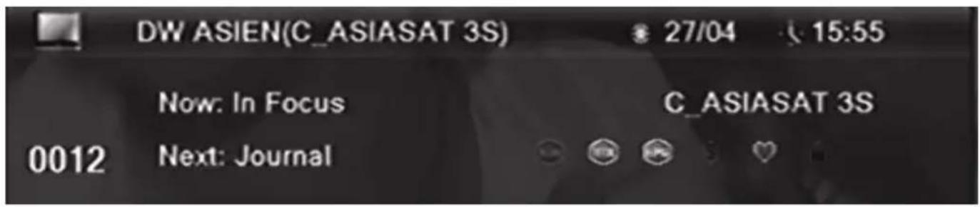 DW ASIEN(C_ASIASAT 3S) 27/04 15:55 Now: In Focus C_ASIASAT 3S 0012 Next: Journal