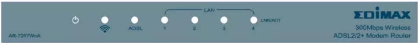 AR-7267WnA ADSL 1 2 3 4 LAN LINK/ACT EDiMAX 300Mbps Wireless ADSL2/2+ Modem Router