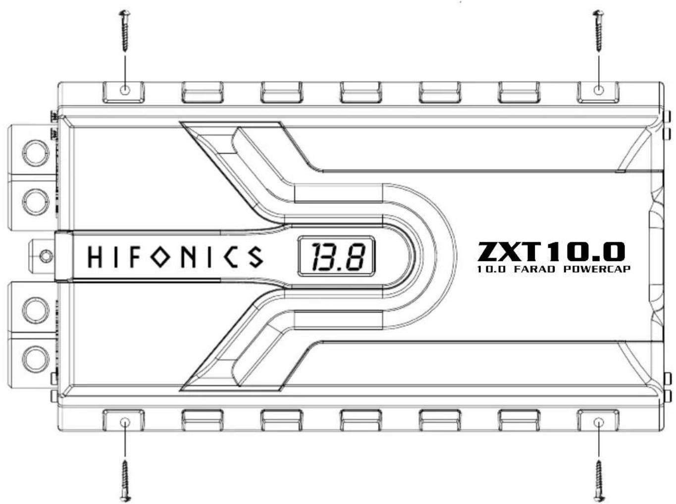 HIFONICS 13.8 ZXT 10.0 10.0 FARAD POWERCAP