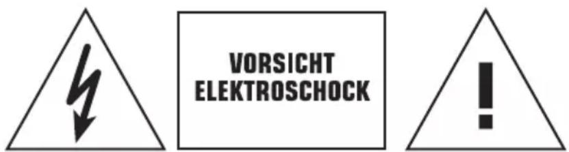 VORSICHT ELEKTROSCHOCK !