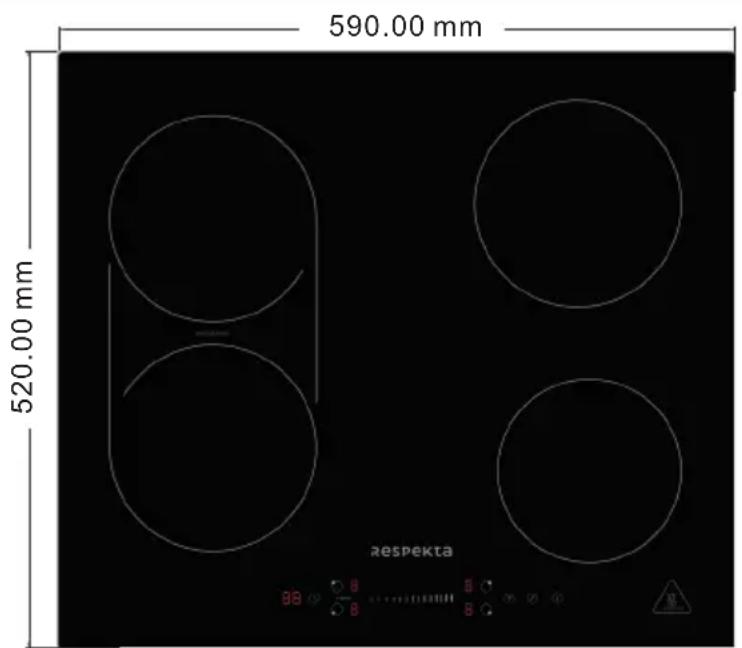590.00 mm 520.00 mm respekta