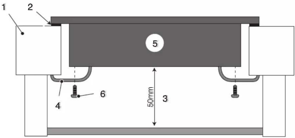 1 2 5 6 4 3 50mm