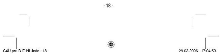 - 18 - C4U pro D-E-NL.indd 18 29.03.2006 17:04:53