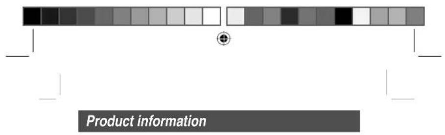 Product information