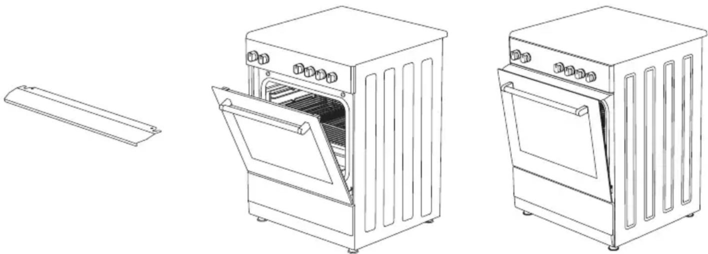 Respekta SH1000-33 - Verwendung des Grillabweiserblechs \* - 1