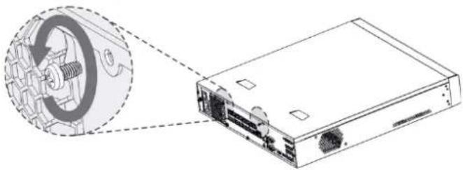 Diagram of a computer drive showing internal components and external ports (no text or labels)
