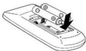 RICOH PJ WUL6670 - Installation of Remote Control Batteries - 2
