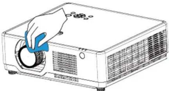 RICOH PJ WUL6670 - Clean the projection window - 1