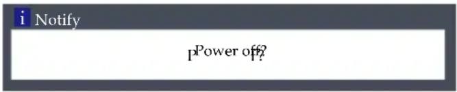 i Notify pPower off?