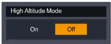 High Altitude Mode On Off
