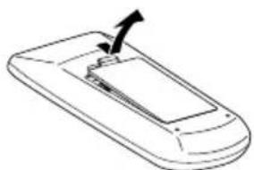 RICOH PJ WUL6670 - Installation of Remote Control Batteries - 1