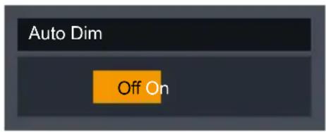Auto Dim Off On