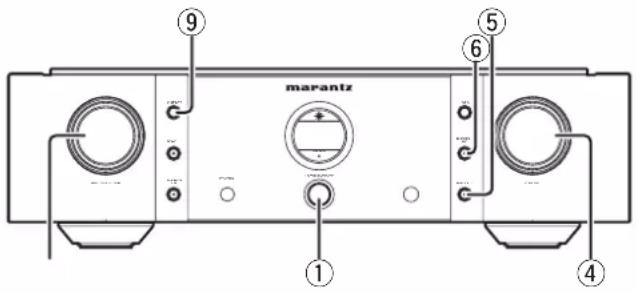 ⑨ ⑥ ① ④ marantz