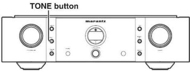 TONE button marantz
