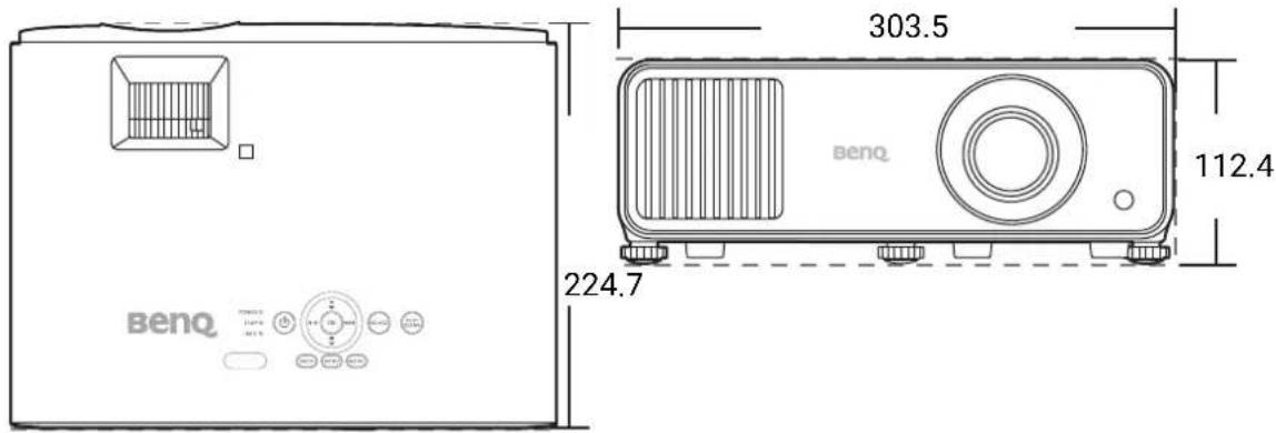 303.5 112.4 224.7 benq benq