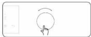 Illustration of a hand cleaning a rectangular container with a cloth (no text or symbols)