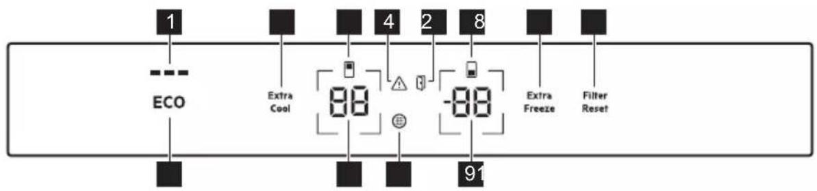 AEG TSC8M181DC - BEDIENFELD - 1