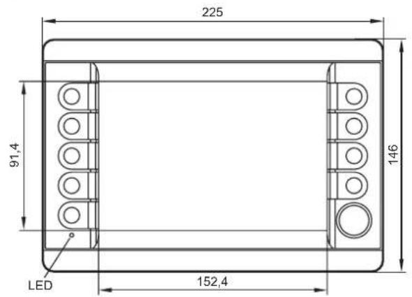 225 91,4 LED 152,4 146
