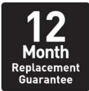 12 Month Replacement Guarantee