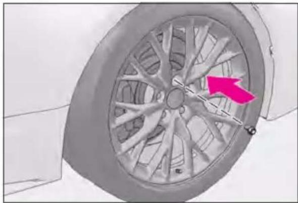 LEXUS RC F (2024) - Installing the spare tire - 4