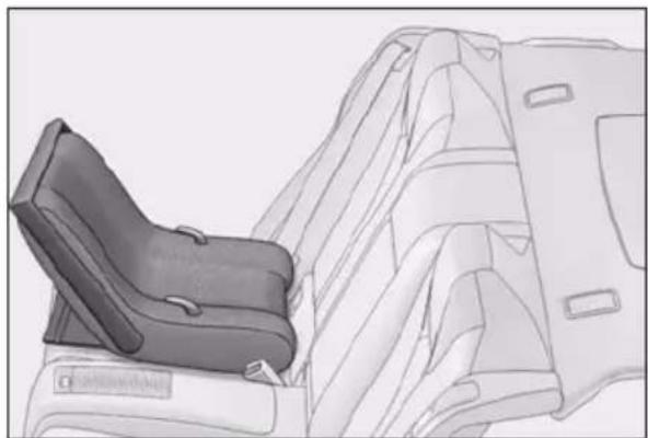 LEXUS RC F (2024) - Child restraint system fixed with a seat belt - 1