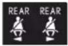 LEXUS RC F (2024) - ■ Rear passengers' seat belt reminder lights ^*1 (warning buzzer) ^*2 - 1