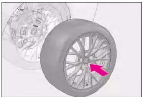LEXUS RC F (2024) - Installing the spare tire - 2