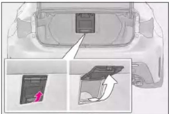 LEXUS RC F (2024) - Trunk storage extension (if equipped) - 3