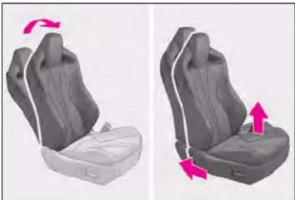 LEXUS RC F (2024) - ■ When installing a child restraint system to a front passenger seat - 1