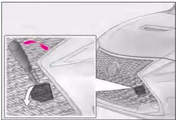 LEXUS RC F (2024) - Emergency towing procedure - 1