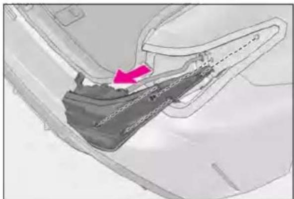 LEXUS RC F (2024) - Remove the 2 screws. - 2