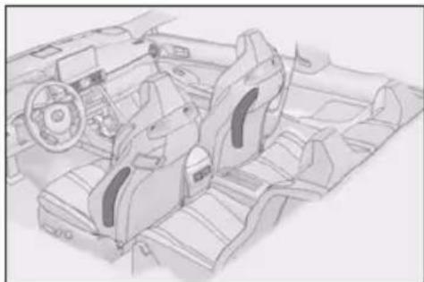 LEXUS RC F (2024) - ■ Conditions under which the SRS airbags may deploy (inflate), other than a collision - 10