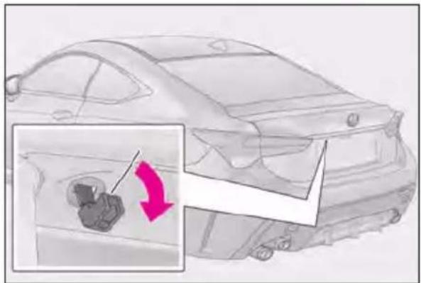 LEXUS RC F (2024) - Locking and unlocking the doors and opening the trunk - 4