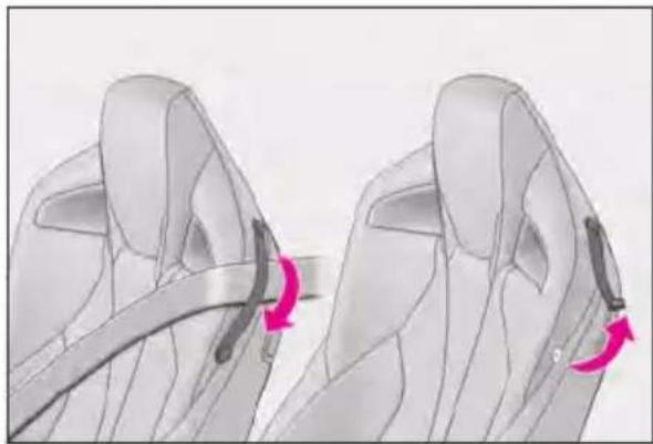 LEXUS RC F (2024) - Seat belt guide - 1