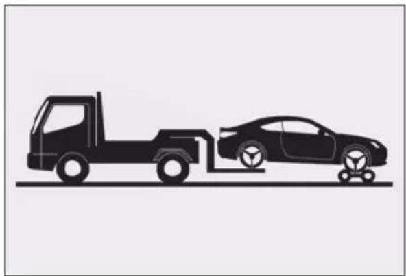 LEXUS RC F (2024) - Towing with a wheel-lift type truck - 2