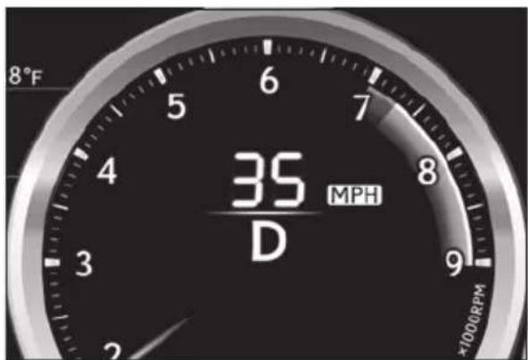 8°F 35 MPH D ×100RPM