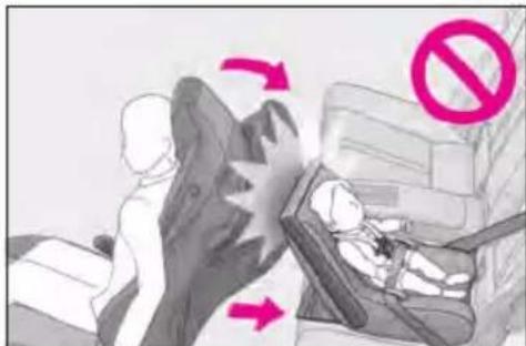 Diagram showing a person in a car with a 'no' sign indicating no violations, and arrows pointing to the scene.