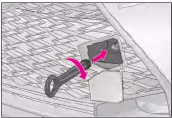 LEXUS RC F (2024) - Emergency towing procedure - 2