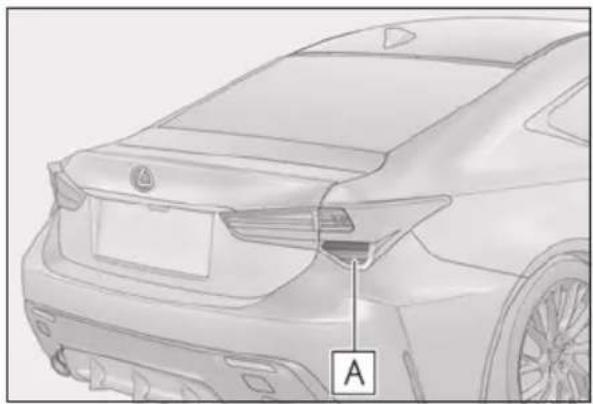 LEXUS RC F (2024) - Bulb locations - 1