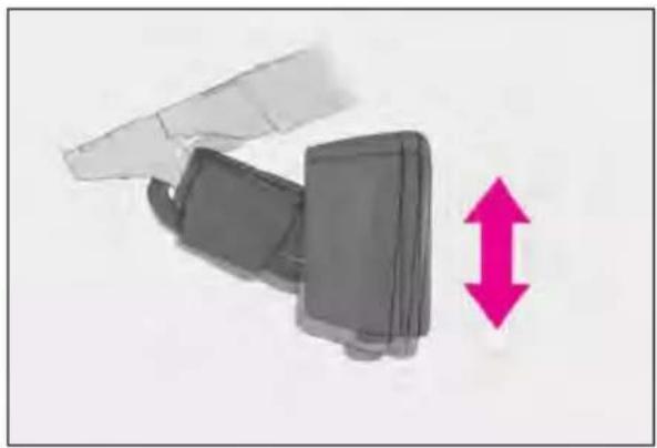 LEXUS RC F (2024) - Adjusting the height of rear view mirror - 1