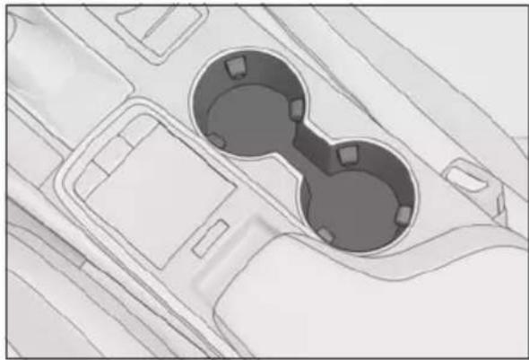 LEXUS RC F (2024) - Front cup holders - 1