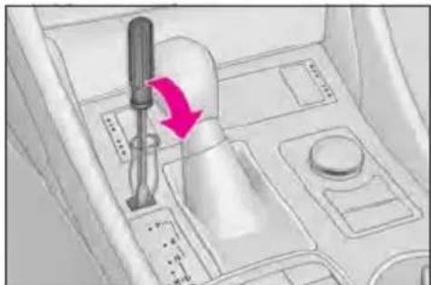 LEXUS RC F (2024) - ■ If the shift lever cannot be shifted from P - 1