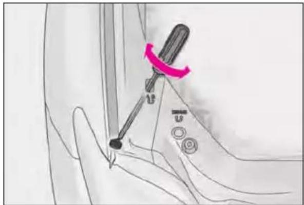 LEXUS RC F (2024) - Adjusting the headlight aim - 2