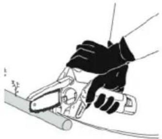 BLAUPUNKT CS2010 - Handling and guiding the chainsaw - 1