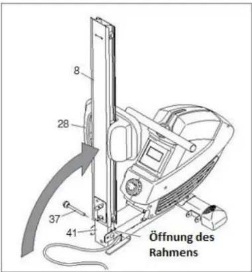 8 28 37 41 Öffnung des Rahmens