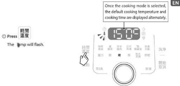 TEFAL CY3601 - Where necessary, set the cooking temperature. - 1