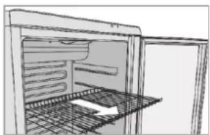 BOMANN KSG 7351 - Removing / inserting the shelves - 1