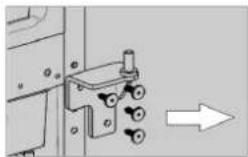 BOMANN KSG 7351 - Replacing the door hinge - 5