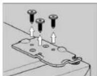 BOMANN KSG 7351 - Replacing the door hinge - 3